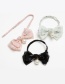 Fashion Pink Bowknot&pearls Decorated Hair Band