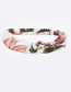 Fashion White Flower Pattern Decorated Hair Band