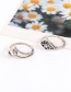 Fashion Silver Color Flower Pattern Decorated Simple Ring Sets(9pcs)