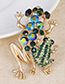 Fashion Green Frogs Shape Decorated Hollow Out Brooch