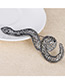 Exaggerated Light Yellow Python Shape Decorated Pure Color Brooch