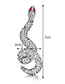 Exaggerated Red+white Python Shape Decorated Simple Brooch