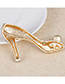 Fashion White High Heels Shape Decorated Simple Brooch