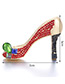 Fashion Yellow High Heels Shape Decorated Simple Brooch