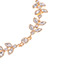 Fashion Gold Color Full Diamond Decorated Leaf Shape Bracelet