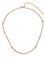 Elegant Gold Color Circular Ring Decorated Simple Necklace