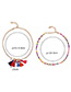 Bohemia Multi-color Tassel Decorated Double Layer Necklace