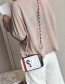 Fashion White Heart Shape Pattern Decorated Shoulder Bag