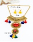 Fashion Gold Color Tassel&diamond Decorated Jewelry Sets