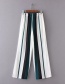 Fashion Multi-color Color-matching Decorated Wide-leg Trousers