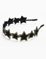 Lovely Black Star Shape Decorated Hair Clasp