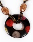 Fashion Black Dot Decorated Long Chain Necklace