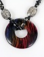 Fashion Black Color-matching Decorated Necklace