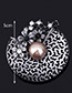 Elegant White Hollow Out Decorated Brooch