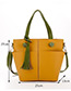 Elegant Yellow Tassel Decorated Bag