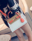 Fashion Light Gray Color-matching Decorated Bag