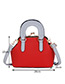 Elegant Red Pure Color Decorated Bag