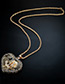 Elegant Gold Color Hollow Out Decorated Necklace