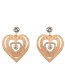 Vintage Antique Gold Heart Shape Decorated Jewelry Sets