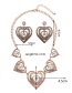 Vintage Antique Gold Heart Shape Decorated Jewelry Sets