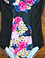 Sexy Multi-color Flower Shape Decorated Swimwear