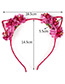 Lovely White Flower Shape Decorated Cat Ear Hair Clasp
