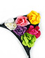 Lovely Multi-color Flower Shape Decorated Cat Ear Hair Clasp