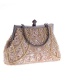 Elegant Champagne Leaf Shape Pattern Decorated Bag