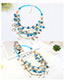 Exaggerated Multi-color Round Shape&beads Decorated Multi-layer Necklace