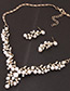 Fashion Silver Color Leaf Shape Decorated Jewelry Set
