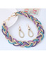 Trendy Gold Color Pure Color Decorated Jewelry Sets