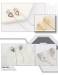 Elegant Rose Gold Triangle Shape Decorated Earrings