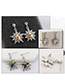 Fashion Green Star Shape Decorated Earrings