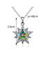 Fashion Green Star Shape Decorated Necklace