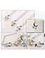 Fashion Gold Color Moon&star Shape Decorated Necklace