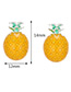 Fashion Yellow Pineapple Shape Decorated Simple Earrings