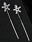 Sweet Silver Color Stars Shape Decorated Pure Color Earrings