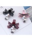 Lovely Black+green Bowknot&flower Decorated Hairpin