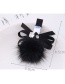 Lovely Black Flower&bowknot Decorated Hairpin