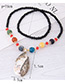 Fashion Yellow Water Drop Shape Pendant Decorated Necklace