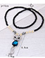 Fashion Blue Fox Pendant Decorated Long Necklace