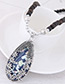 Fashion Darl Blue Shell Decorated Long Necklace