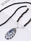 Fashion Darl Blue Shell Decorated Long Necklace