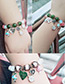 Fashion Green Girl&heart Shape Decorated Bracelet