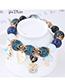 Fashion Dark Blue Girl&heart Shape Decorated Bracelet