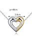 Fashion White Color-matching Decorate Heart Necklace