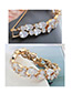 Fashion White Oval Shape Decorated Bracelet