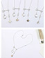 Elegant White Key Shape Decorated Necklace
