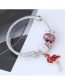 Fashion Pink+silver Color Flamingo Shape Decorated Braclet