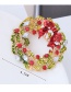 Fashion Multi-color Wreath Shape Decorated Christmas Brooch